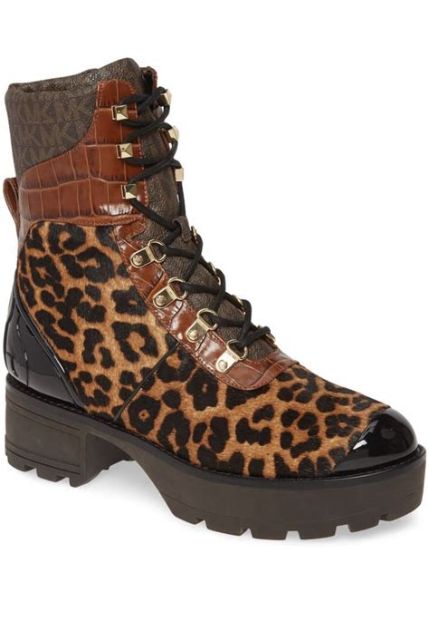 michael kors toddler shoes leopard print|Michael Kors calf boots.